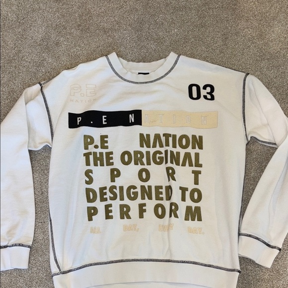 White Graphic Sweatshirt - Picture 4 of 6